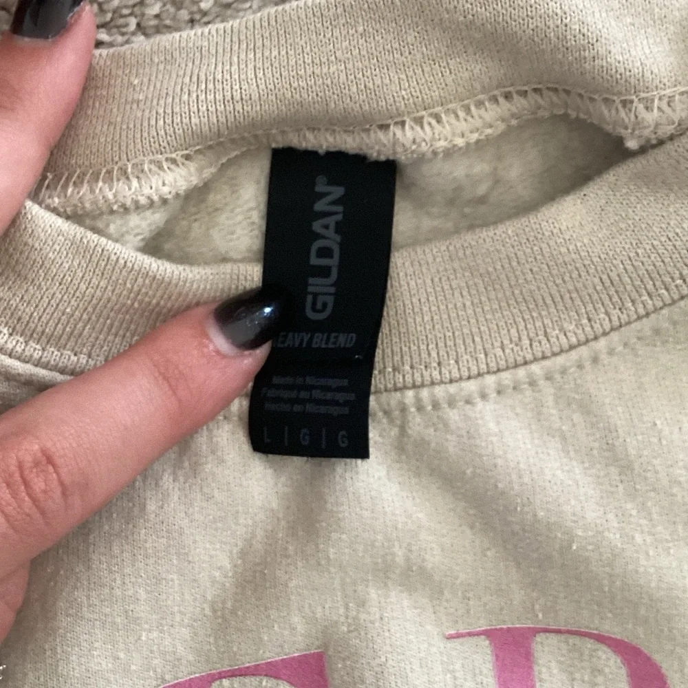 Gildan Tan Golf Babe Sweatshirt large - Picture 3 of 5